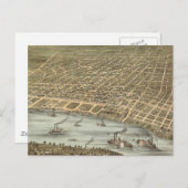 ヴィンテージテネシーの写真の地図(1870) ポストカード (正面/裏面)