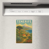 ヴィンテージテネリフェカナリーアイランドスケープ マグネット (インサイチュ (食洗機))