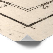 ヴィンテージテネリフェ島の地図(1764) ポスター (角)