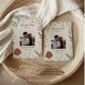 ヴィンテージテラコッタダスティピンク日付を保存 セーブザデート