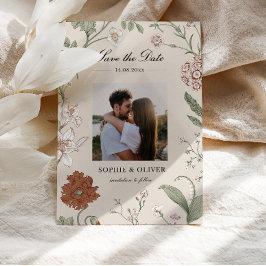 ヴィンテージテラコッタダスティピンク日付を保存 セーブザデート