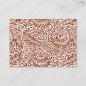 ヴィンテージテラコッタワイルドフラワーおむつラッフル エンクロージャーカード (裏面)