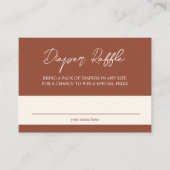 ヴィンテージテラコッタワイルドフラワーおむつラッフル エンクロージャーカード (正面)