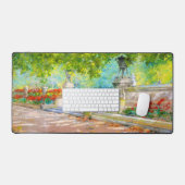 ヴィンテージテラス、プロスペクトパーク(1887)スケッチ デスクマット (キーボード&マウス)