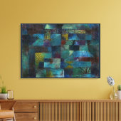 ヴィンテージテラセドガーデン(1920年)by Paul Klee キャンバスプリント (インサイチュ (リビング))