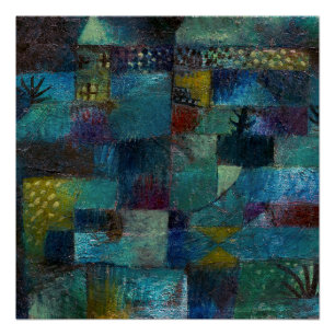 ヴィンテージテラセドガーデン(1920年)by Paul Klee ポスター