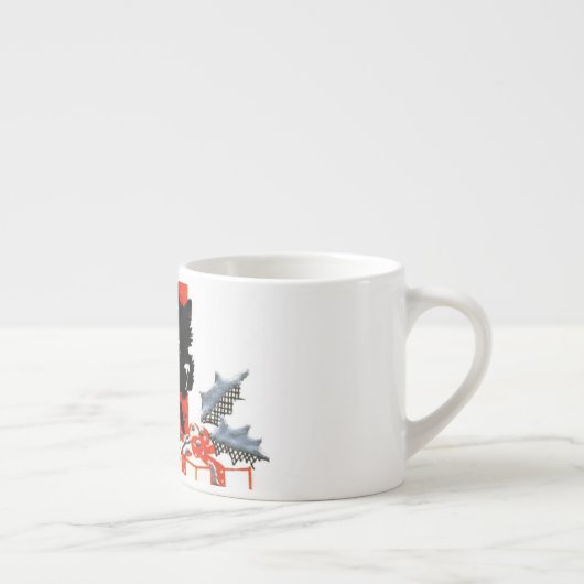 ヴィンテージテリアとスコティのクリスマス エスプレッソカップ (右)