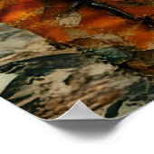 ヴィンテージテレビを頭に載せた人が社会を滅ぼす ポスター (角)