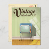 ヴィンテージテレビ ポストカード (正面/裏面)