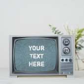 ヴィンテージテレビ（静止画面） 便箋 (スタンド正面)