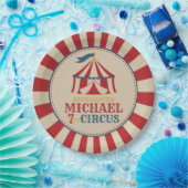 ヴィンテージテントサーカスカーニバル誕生日パーティープレート ペーパープレート (パーティー)