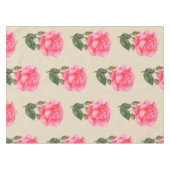 ヴィンテージテーブルクロスピンクロセスフラワーフローラボタニー テーブルクロス (正面(横))