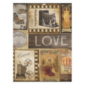 ヴィンテージテーブルクロス、昨日の愛シネマ テーブルクロス (正面)