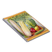 ヴィンテージテーブルパーソナライズされたガーデンノート ノートブック (右側)