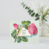 ヴィンテージテーブル番号はがき ポストカード (スタンド正面)