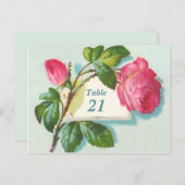 ヴィンテージテーブル番号はがき ポストカード (正面/裏面)