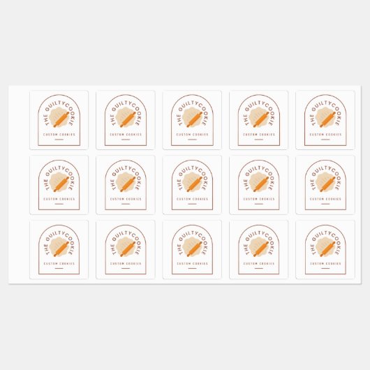 ヴィンテージテーマベーカリー/製品ロゴシール ラベル (シート)