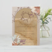 ヴィンテージテーマ結婚式招待状カード 招待状 (スタンド正面)