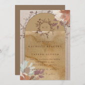 ヴィンテージテーマ結婚式招待状カード 招待状 (正面/裏面)