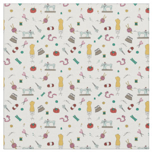 ヴィンテージテーラーおよび裁縫ツールのパターンファブリック ファブリック