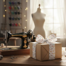 ヴィンテージテーラー裁縫ツールリボン