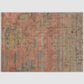 ヴィンテージテ素朴クスチャオレンジピーチデクページ 薄葉紙 (正面)