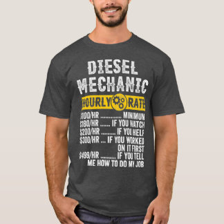 ヴィンテージディおもしろいーゼル整備士アパレルおもしろい毎時 Tシャツ