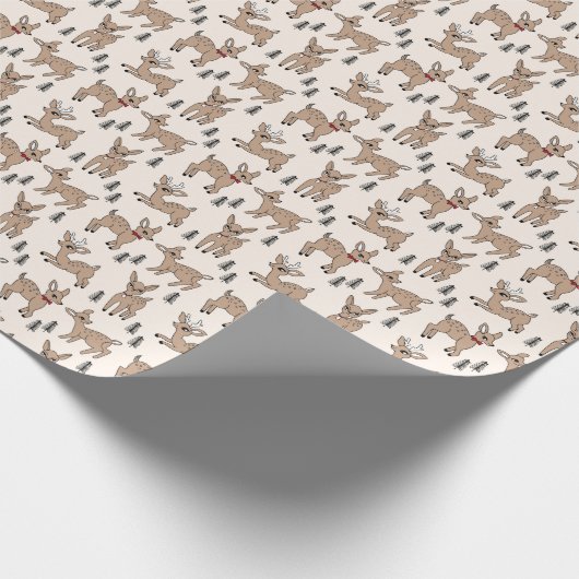 ヴィンテージディアクリスマスノベルティ ラッピングペーパー (角)