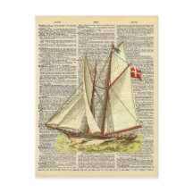 ヴィンテージディクショナリアー航海のトサイルボートオン海