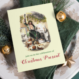 ヴィンテージディケンズ幽霊Aクリスマスカロルパーティー 招待状