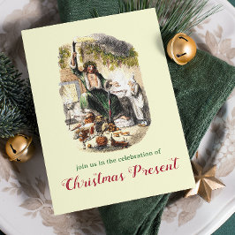 ヴィンテージディケンズ幽霊Aクリスマスカロルパーティー 招待状