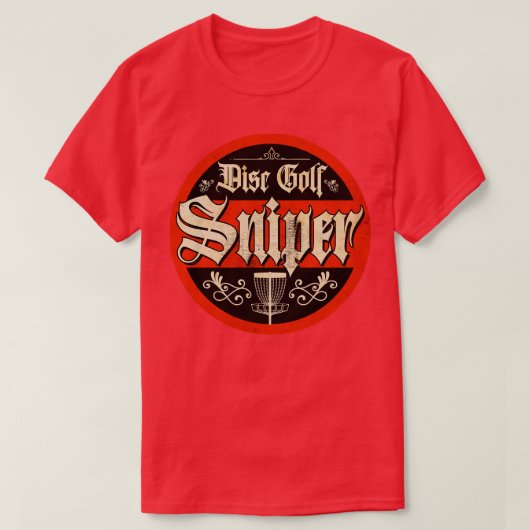 ヴィンテージディスクゴルフスナイパー Tシャツ (デザイン正面)