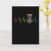 ヴィンテージディスクゴルフハートビートEKG愛ディスクゴルフ カード (黄色い花)