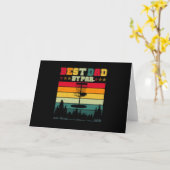 ヴィンテージディスクゴルフパパギフト最高の-パパBy Par カード (黄色い花)