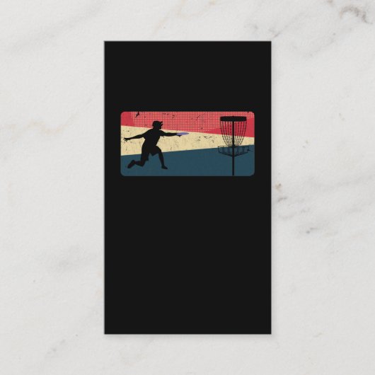 ヴィンテージディスクゴルフフリスビースポーツ 名刺 (正面)