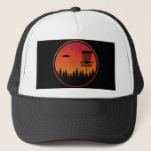 ヴィンテージディスクゴルフフロルフフリスビープレーヤレトロ キャップ (正面)