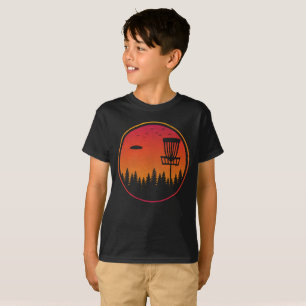 ヴィンテージディスクゴルフフロルフフリスビープレーヤレトロ Tシャツ