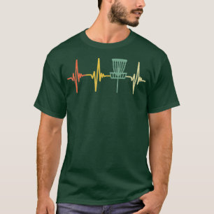 ヴィンテージディスクゴルフレトロハートビートギフトディスクゴルフ2 Tシャツ
