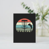 ヴィンテージディスクゴルフ競技スポーツフリスビーディスクゴルフプレイ ポストカード (スタンド正面)