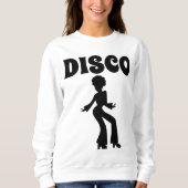 ヴィンテージディスコ女子1970年代Tシャツセーター スウェットシャツ (正面)