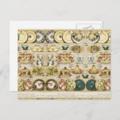 ヴィンテージディナーアンドデザート中国 ポストカード (正面/裏面)