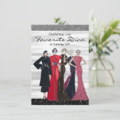 ヴィンテージディババースデーパーティー 招待状 (スタンド正面)