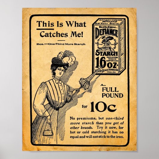 ヴィンテージディファイナンスランドリースターチプリント ポスター (正面)