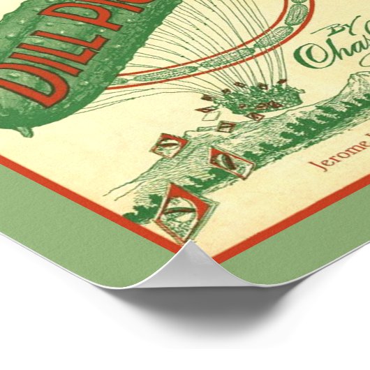 ヴィンテージディルピックラガーシートミュージックカバーコピー ポスター (角)