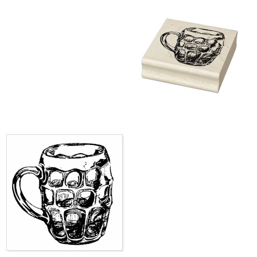 ヴィンテージディンプルピントビアマグアートスタンプ ラバースタンプ (押印)