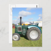 ヴィンテージディーゼルトラクター ポストカード (正面/裏面)