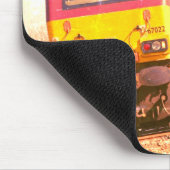 ヴィンテージディーゼルパーソナライズされた機関車お名前 マウスパッド (コーナー)