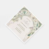 ヴィンテージデイジーアールヌーボーバイアルフォンスミュシャ スタンダードランチョンナプキン (角)