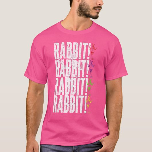 ヴィンテージデイジーウサギ Tシャツ (正面)