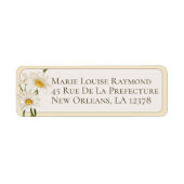 ヴィンテージデイジーカスタム差出人住所ラベル ラベル (正面)